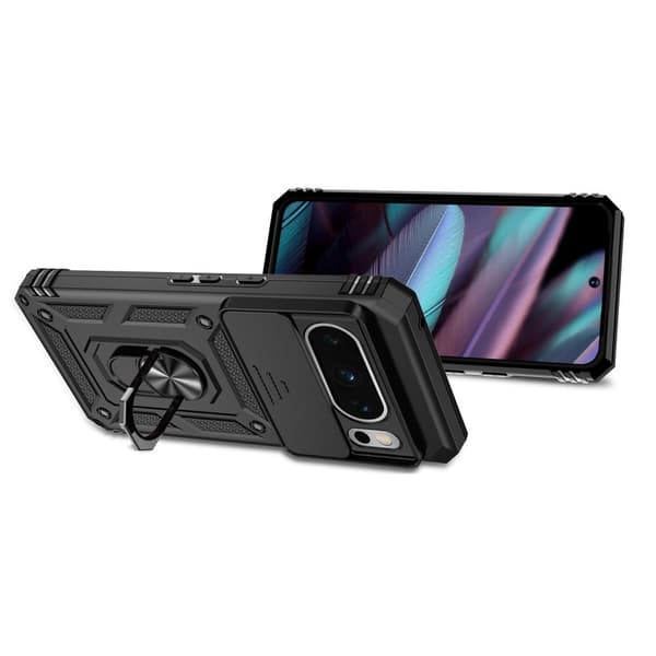 Pansret cover til Google Pixel 8 Pro, CamShield Slide, sort