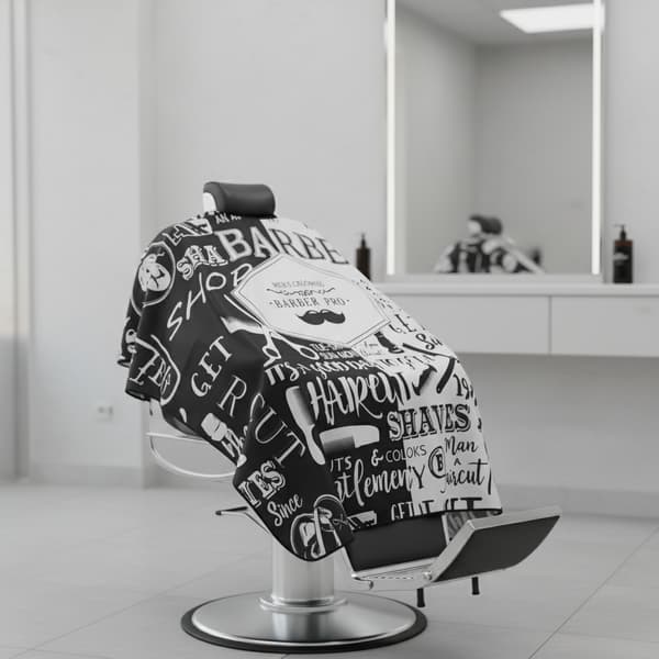 Barberkappe til en stor frisørsalon