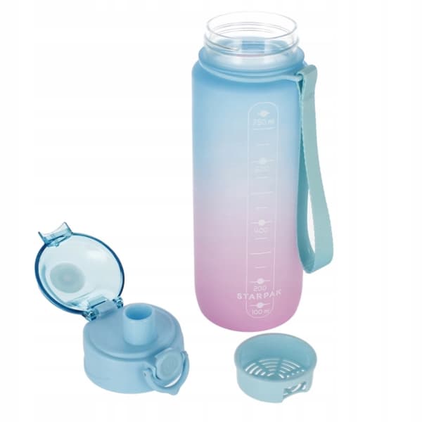 FLASKE 750ML BLÅ PINK STK 9186