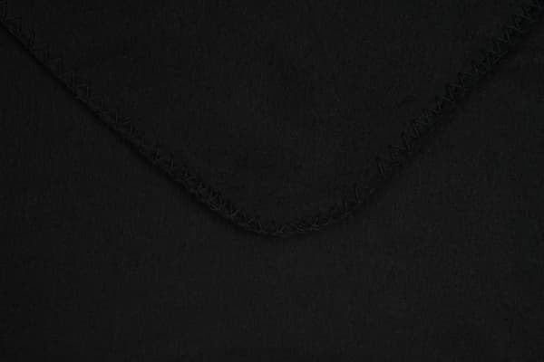 CARLTON tæppe 125x150 sort fleece