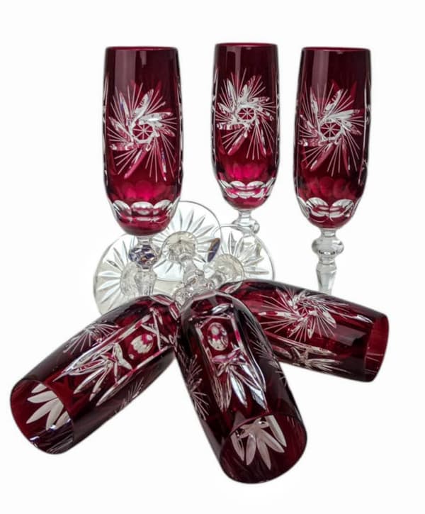 Ruby Crystal Champagneglas 170ml Olive Grinder