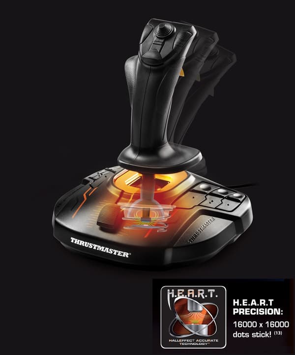 Thrustmaster T.16000M FCS PC Joystick Svart/Orange (2960773)