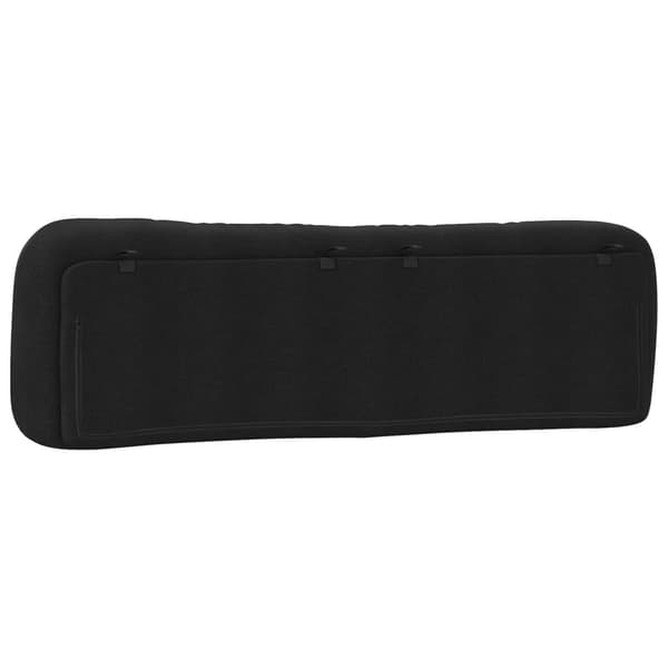 vidaXL hovedgærdehynde, sort, 180 cm, stof