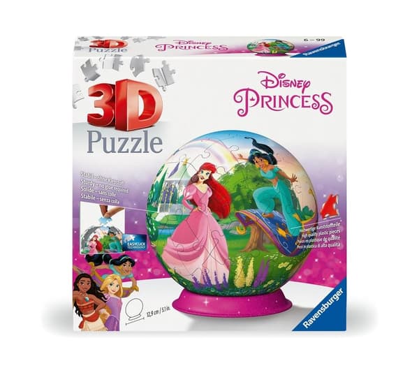 3D-puslespilskugle: Disney-prinsesser