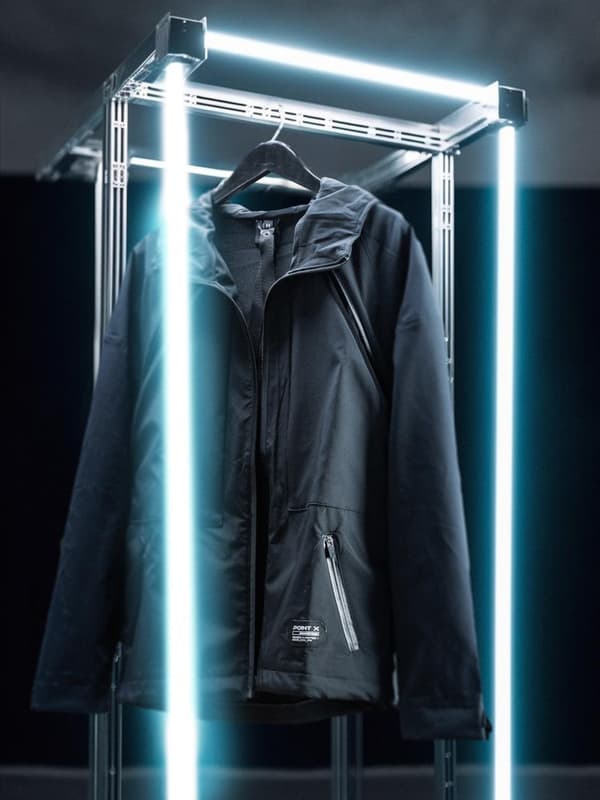 Techwear Herre Black Point X Base Active Tech Jakke 2XL