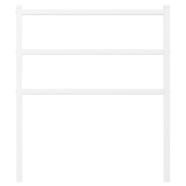 vidaXL metalsengegavl hvid 75 cm