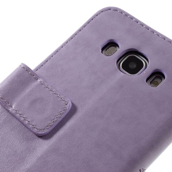 Flip-etui til Samsung Galaxy J5 2016, Butterfly, lilla