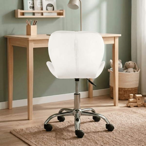 Luca kontorstol, beige velour