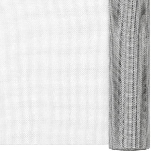 vidaXL rustfrit stålnet 80 x 2000 cm sølv