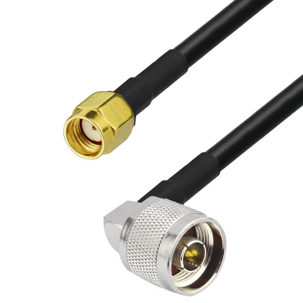 Antennekabel N-stik ANGLE / SMA-RP-stik RF240 4m