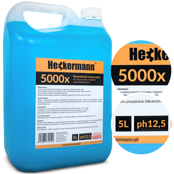 Heckermann pH12,5 ultralydsrenservæske 5L