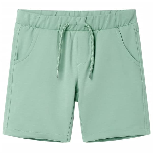 Barnshorts med dragsko, ljus khaki, 92