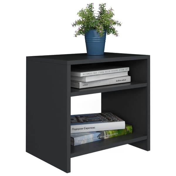 vidaXL sengebord sort 40 x 30 x 40 cm spånplade