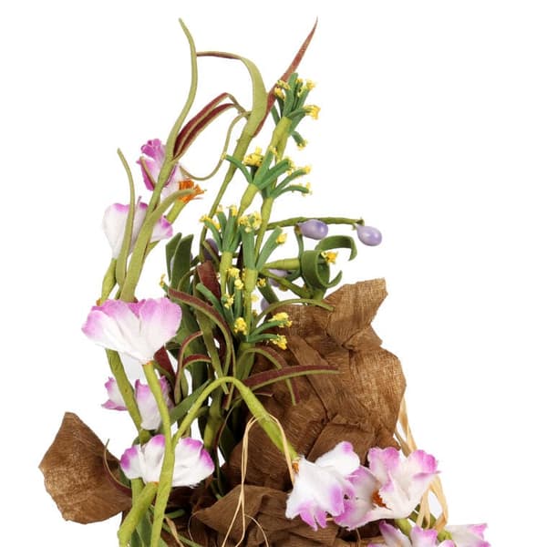 FORÅRSDEKORATION LYSERØD BLOMSTERARRANGEMENT