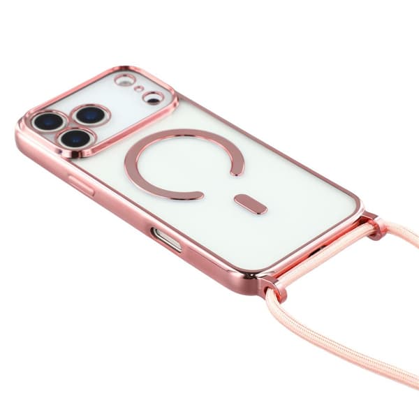 iPhone 17 Pro Max-skal, Electro MagSafe, rosa + rem
