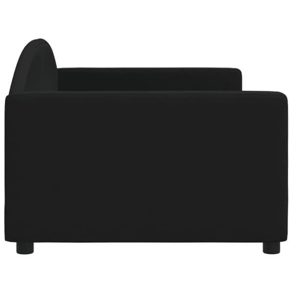 vidaXL sovesofa sort 90x200 cm stofbetræk