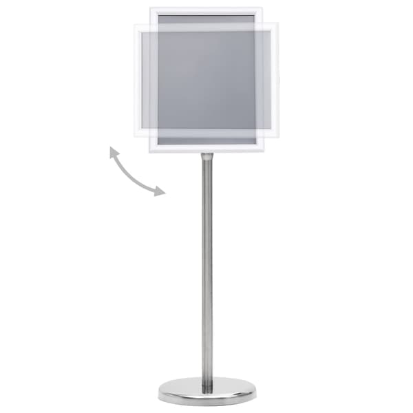 vidaXL A4 plakatstativ, sølv, aluminiumslegering