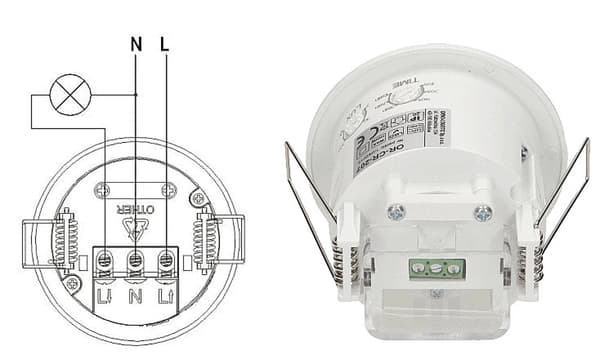 Bevægelsessensor til nedhængte lofter LED loftbelysning 360° IP20 1200W