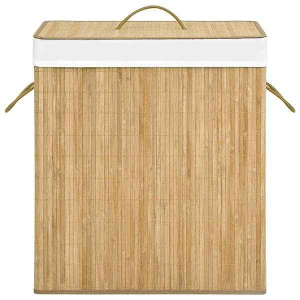 vidaXL Bambuinen pyykkikori, 100 l