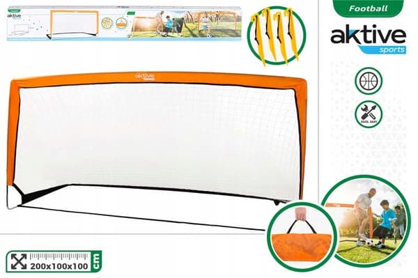 FOTBOLLMÅL 200X100X100CM - AKTIV