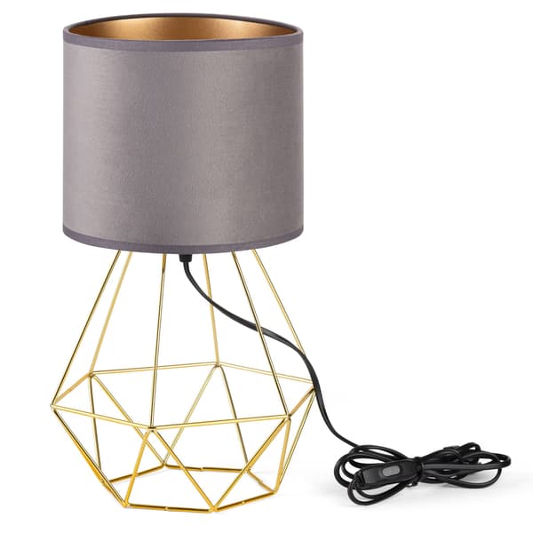 Tornado ASBZ lampe, grå-gylden fløjl