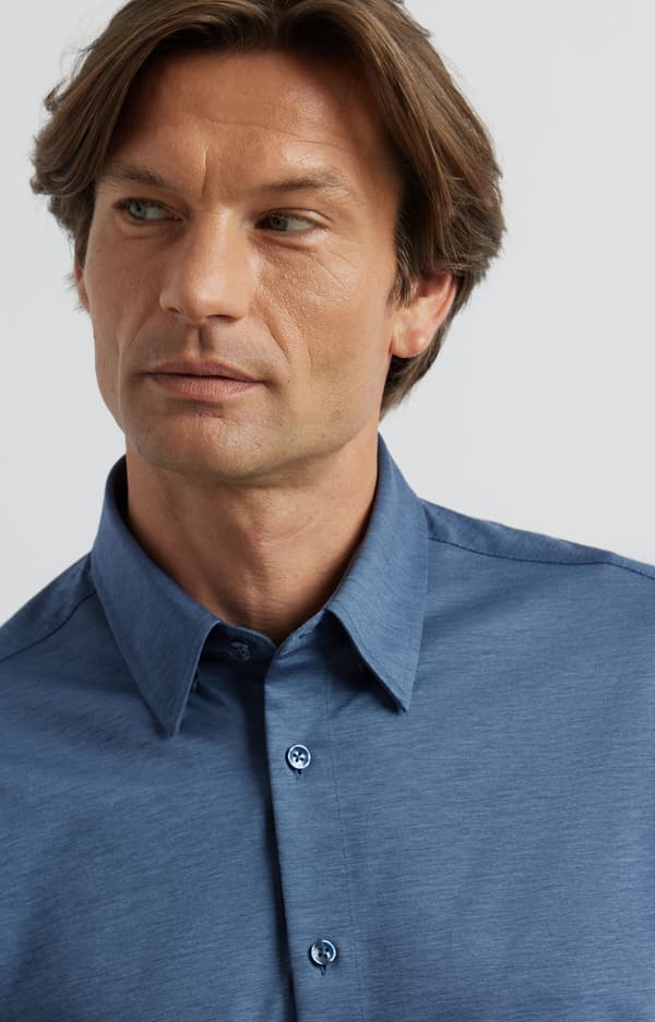 Slim fit strikskjorte S
