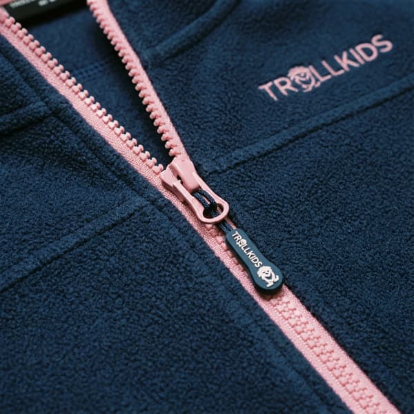 Trollkids Oppdal Jacket XT fleecejacka til piger, marina, størrelse 92