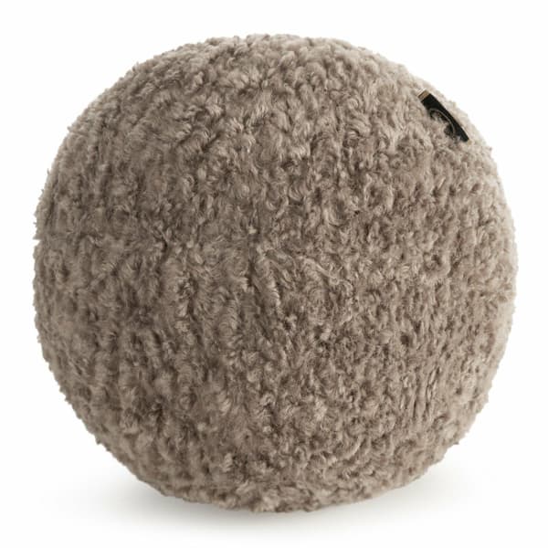 BUKLA 09 pude, 24 cm i diameter, beige kugle