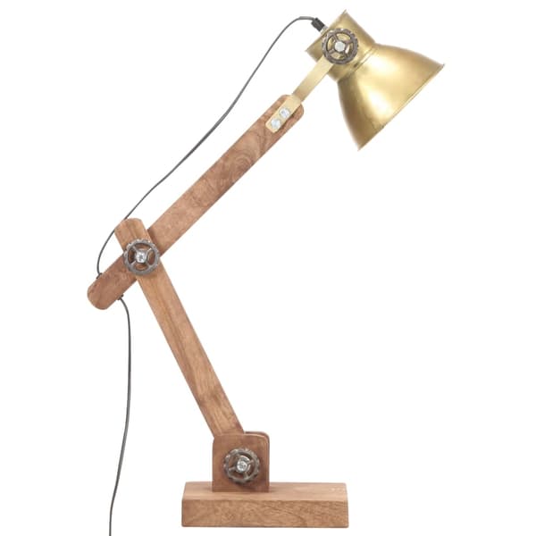 vidaXL industriel bordlampe, messing, rund, 58x18x90 cm, E27