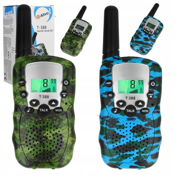 [pacza] Walkie-talkie-set för barn 2 delar Allvo Z3326