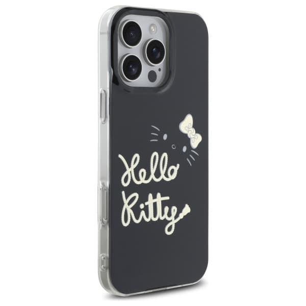 Hello Kitty IML Golden Diva MagSafe -kotelo iPhone 16 Pro Maxille, musta