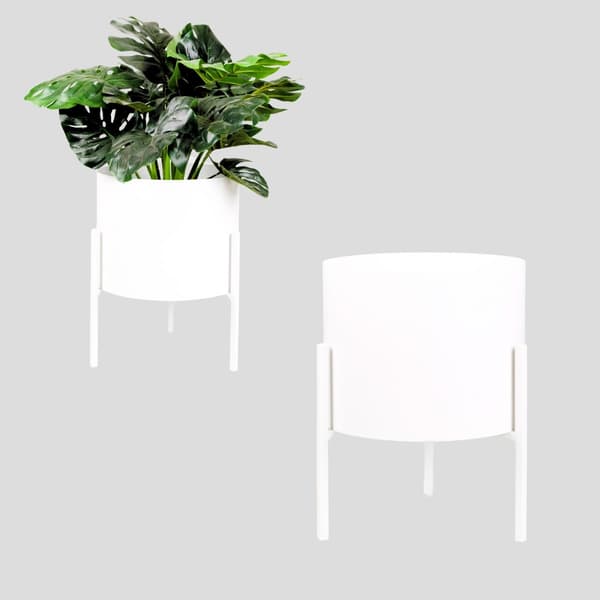 Blomkruksskydd Metall Vit Loft Macon S 34x34x45