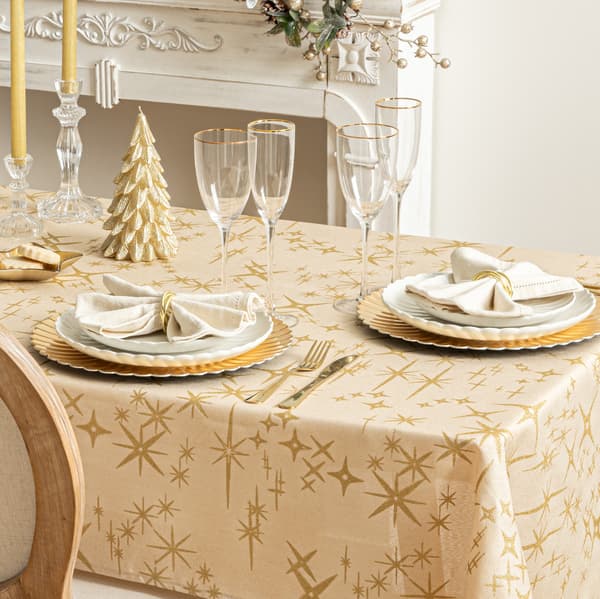 Julelærredsdug 140x360cm Beige