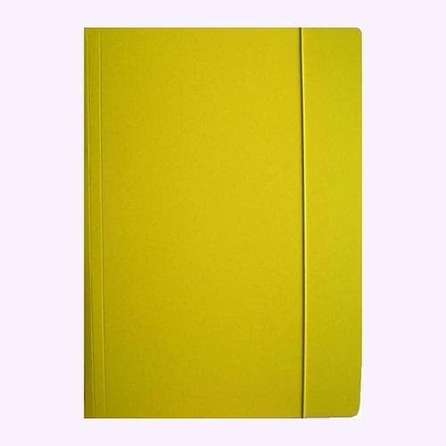 A4-mappe med elastik, blank gul