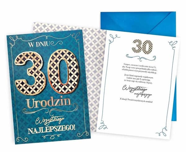 Syntymäpäiväkortti 30