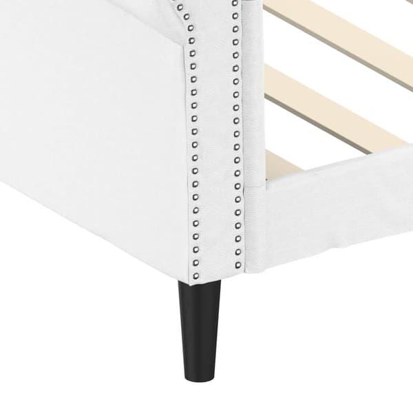 vidaXL Bäddsoffa vit 100x200 cm konstläder