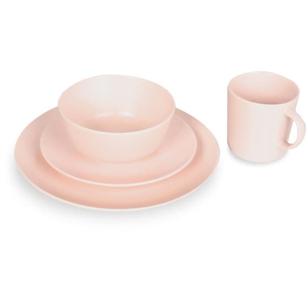 Rosa Elegance Matbordsset - Diskmaskins- och mikrovågssäker