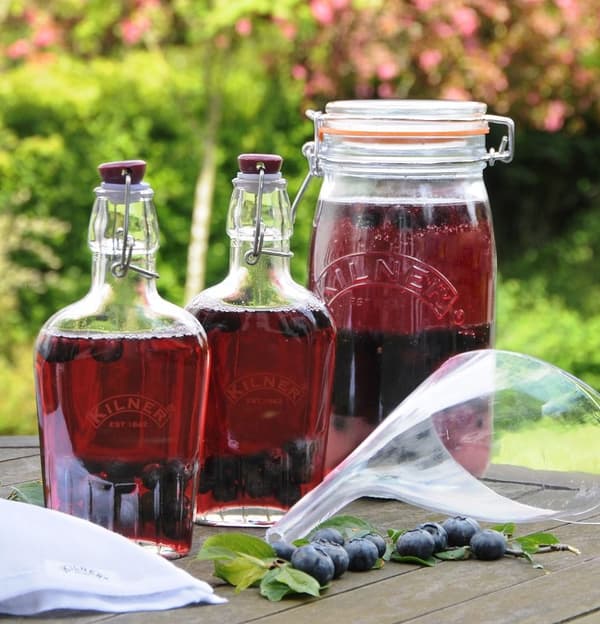 Karaff 0,2 l. Flaska med klipplock / Kilner