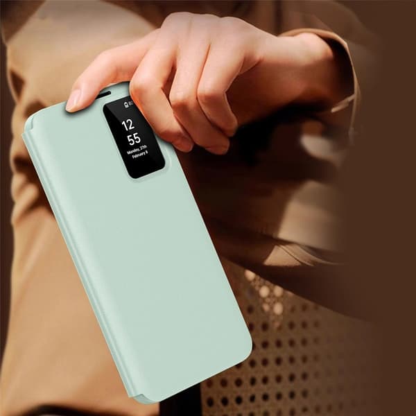 Samsung Galaxy A57 5G Smart View Plånboksfodral, Grönt