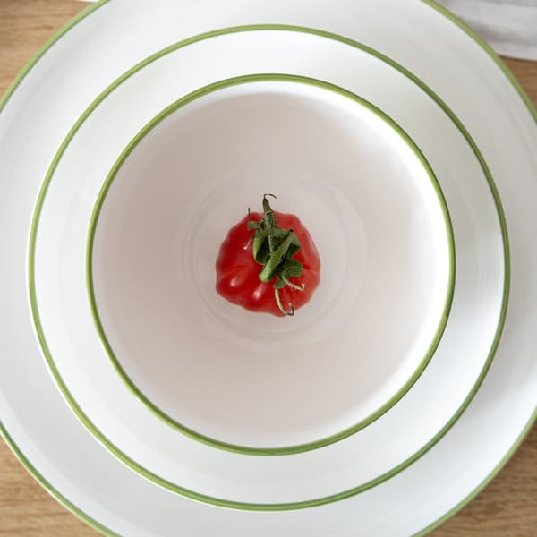 DUVE äggkopp med grön kant DUKA