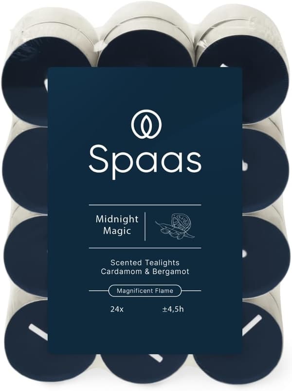 Spaas doftljus i 24-pack 4,5 timmar Midnattsmagi
