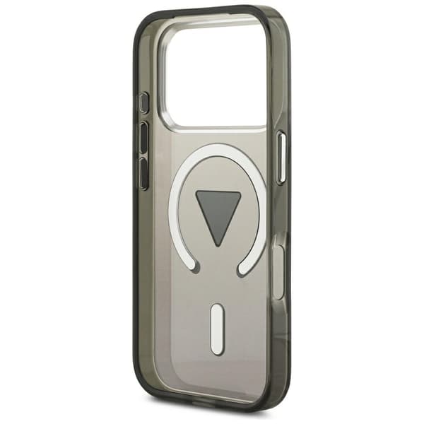 Guess IML Gradient Triangle Logo MagSafe-cover til iPhone 17 Pro Max, sort
