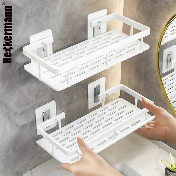 Heckermann Badeværelseshylde Hvid 30cm