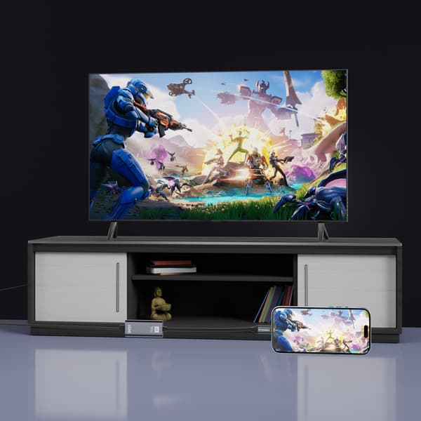 USB-C - HDMI 4K 60Hz -sovitin - musta