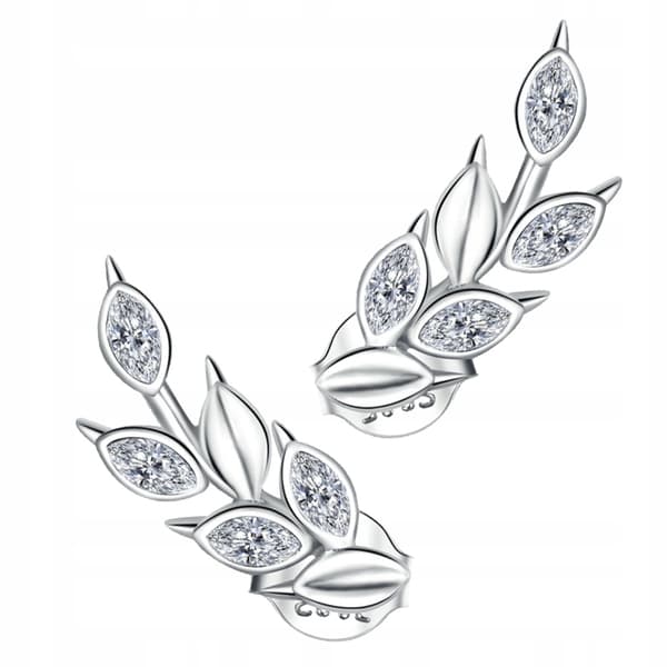 Silver boho kvistörhängen S925 zirkoner