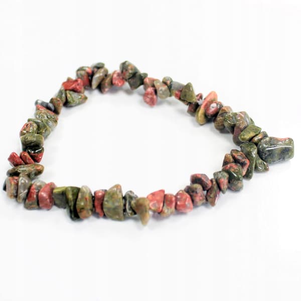 Armband med naturstenar - Unakite