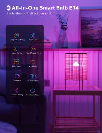 Lepro BP1 AI Smart Pære E14 - smart pære E14