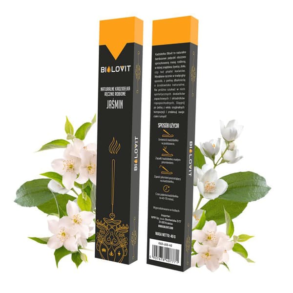 Naturlige røgelsespinde med jasminduft - 40 g