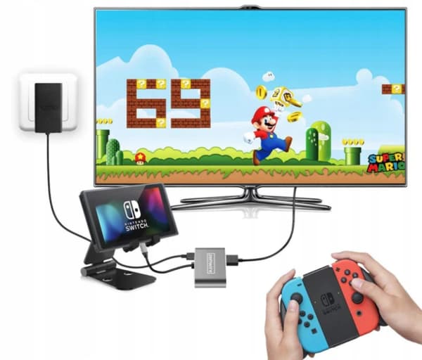 Adapterhubb USB-C 4-in-1 HDMI 4K VGA USB-sovitin