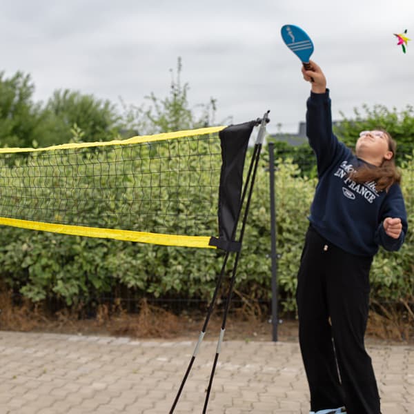 Bærbart 3x1,5m foldbart badminton volleyball tennisnet